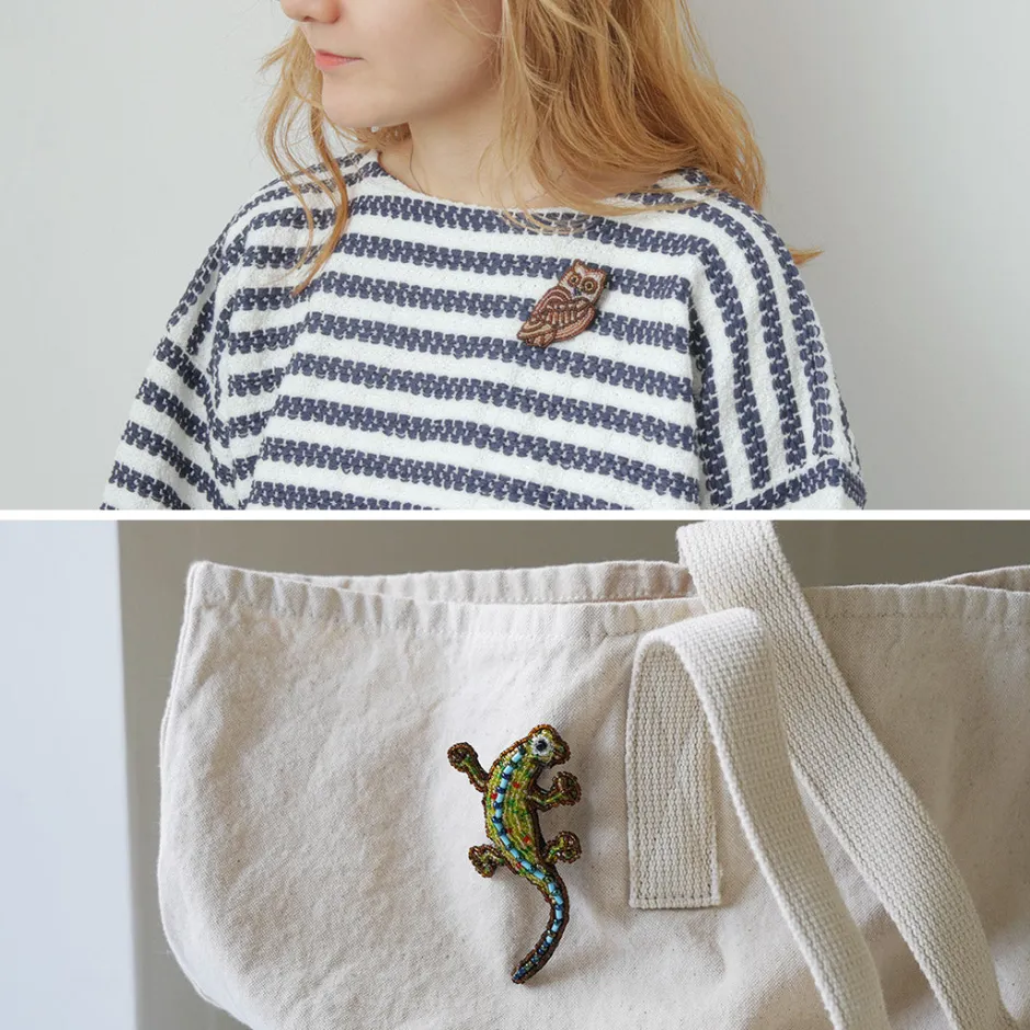 Other Goods^BEADED ACCESSORIES / Beaded pin badge L