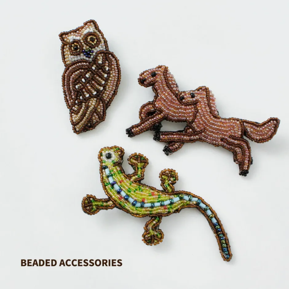 Other Goods^BEADED ACCESSORIES / Beaded pin badge L