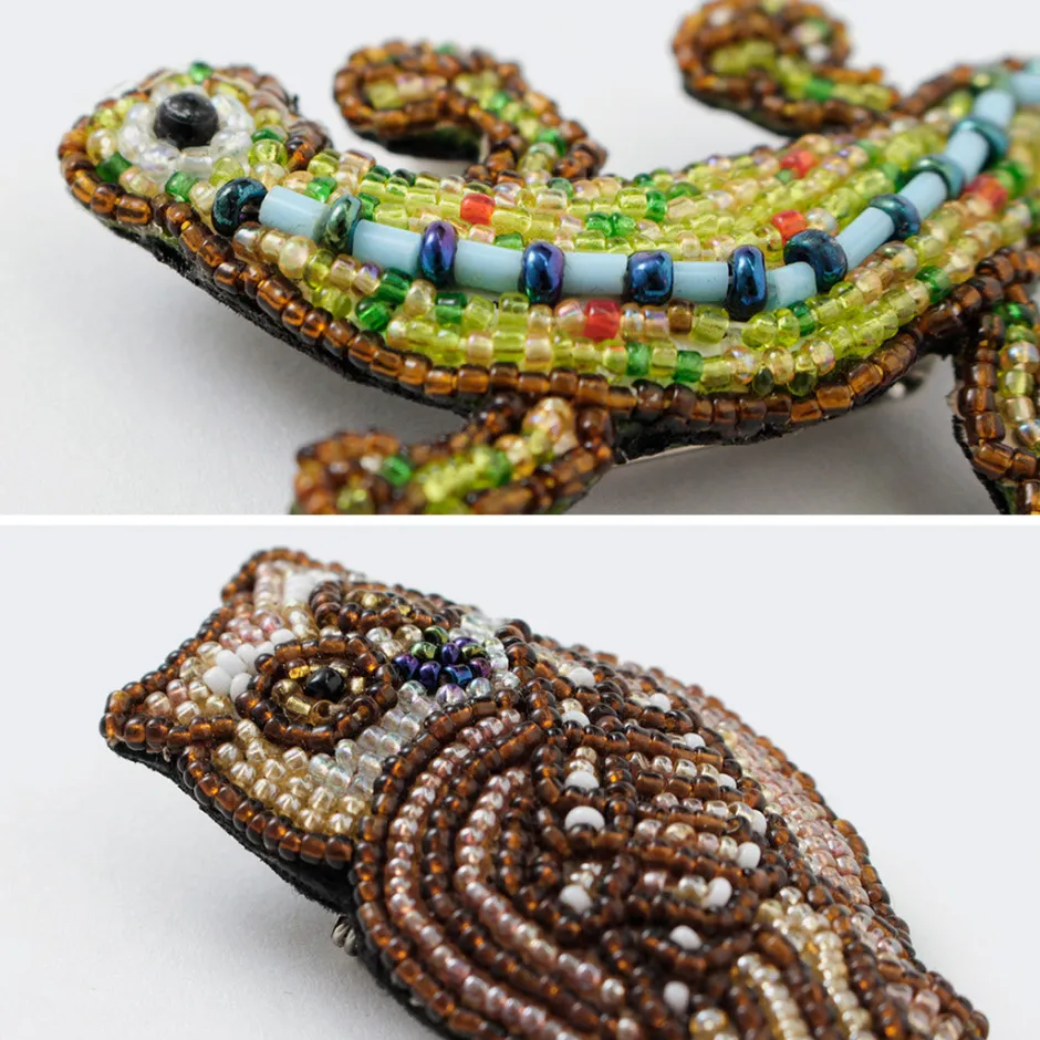 Other Goods^BEADED ACCESSORIES / Beaded pin badge L