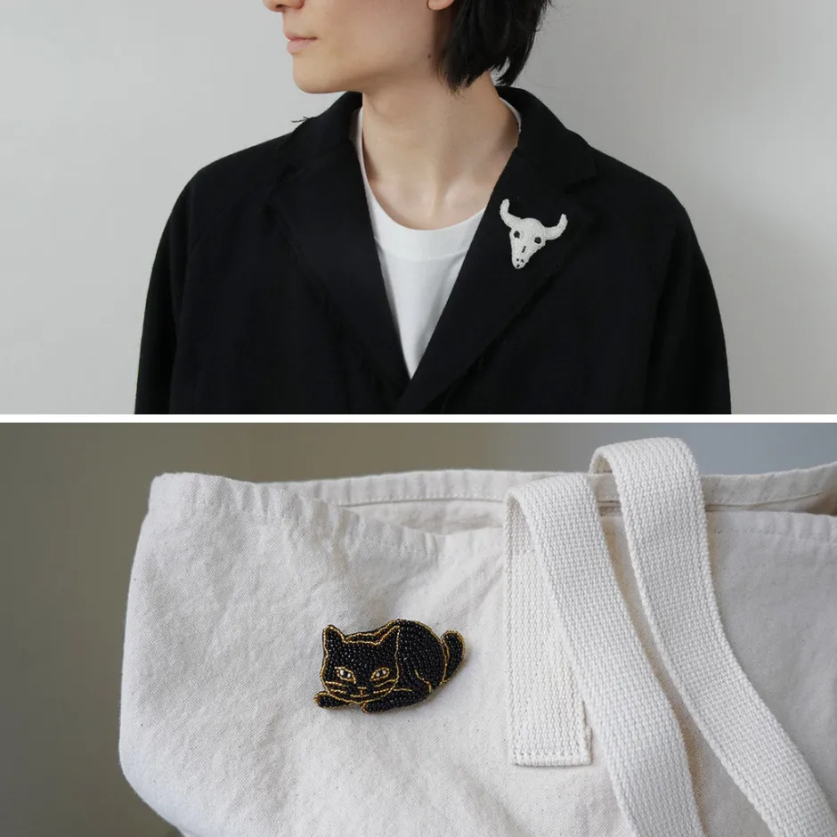 Other Goods^BEADED ACCESSORIES / Beaded pin badge M