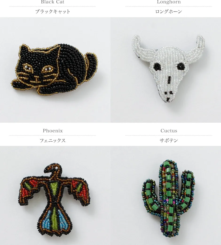 Other Goods^BEADED ACCESSORIES / Beaded pin badge M
