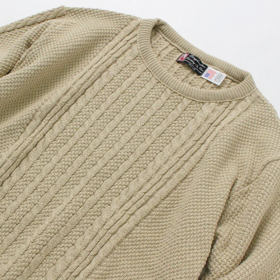 Knits^BINGHAMTON KNITTING COMPANY / Fisherman Pullover Cotton Knit
