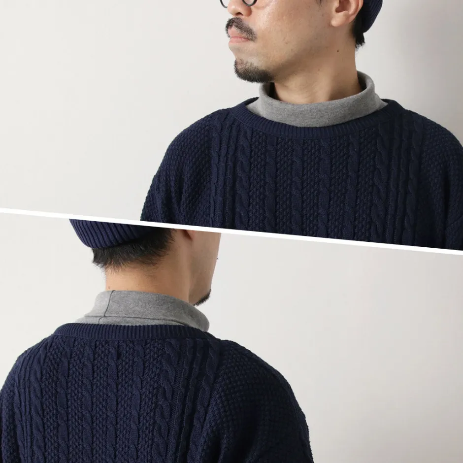 Knits^BINGHAMTON KNITTING COMPANY / Fisherman Pullover Cotton Knit