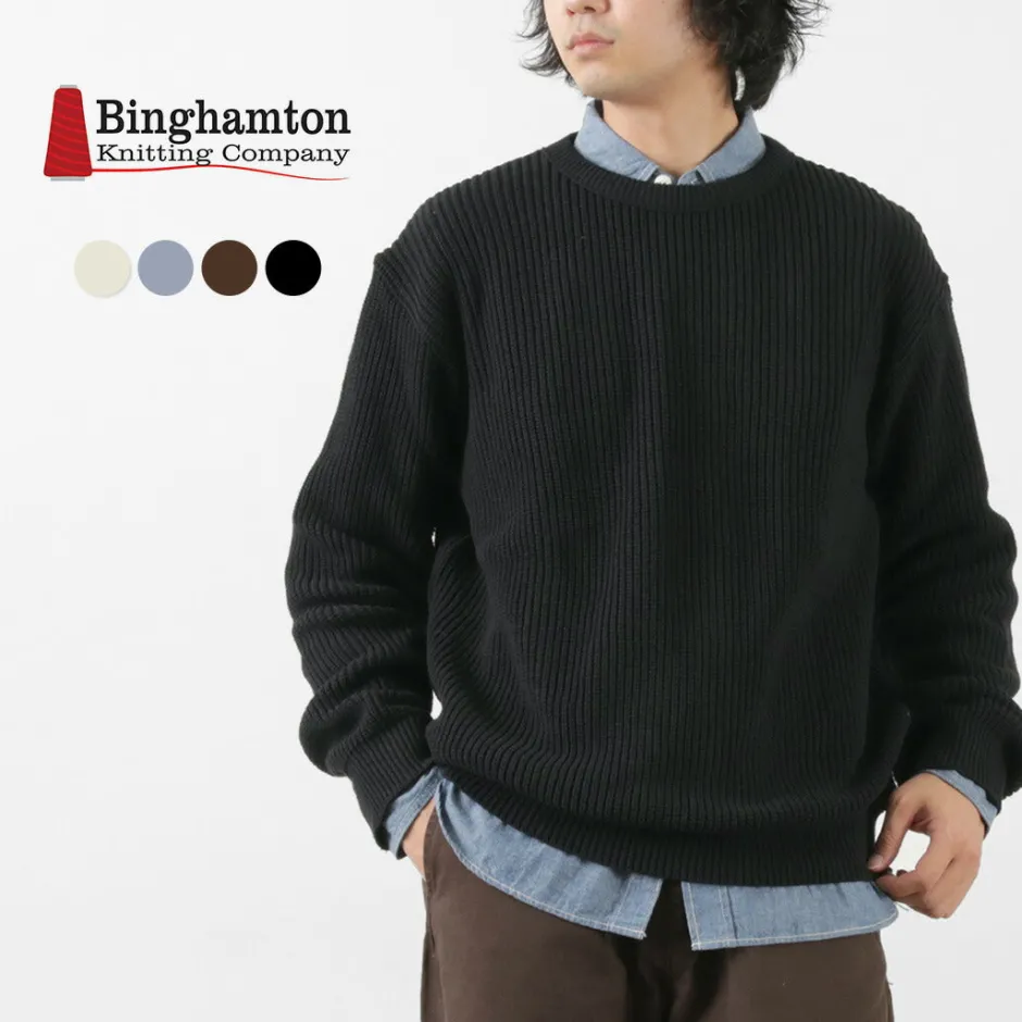 Knits^BINGHAMTON KNITTING COMPANY / Shaker Crew Knit
