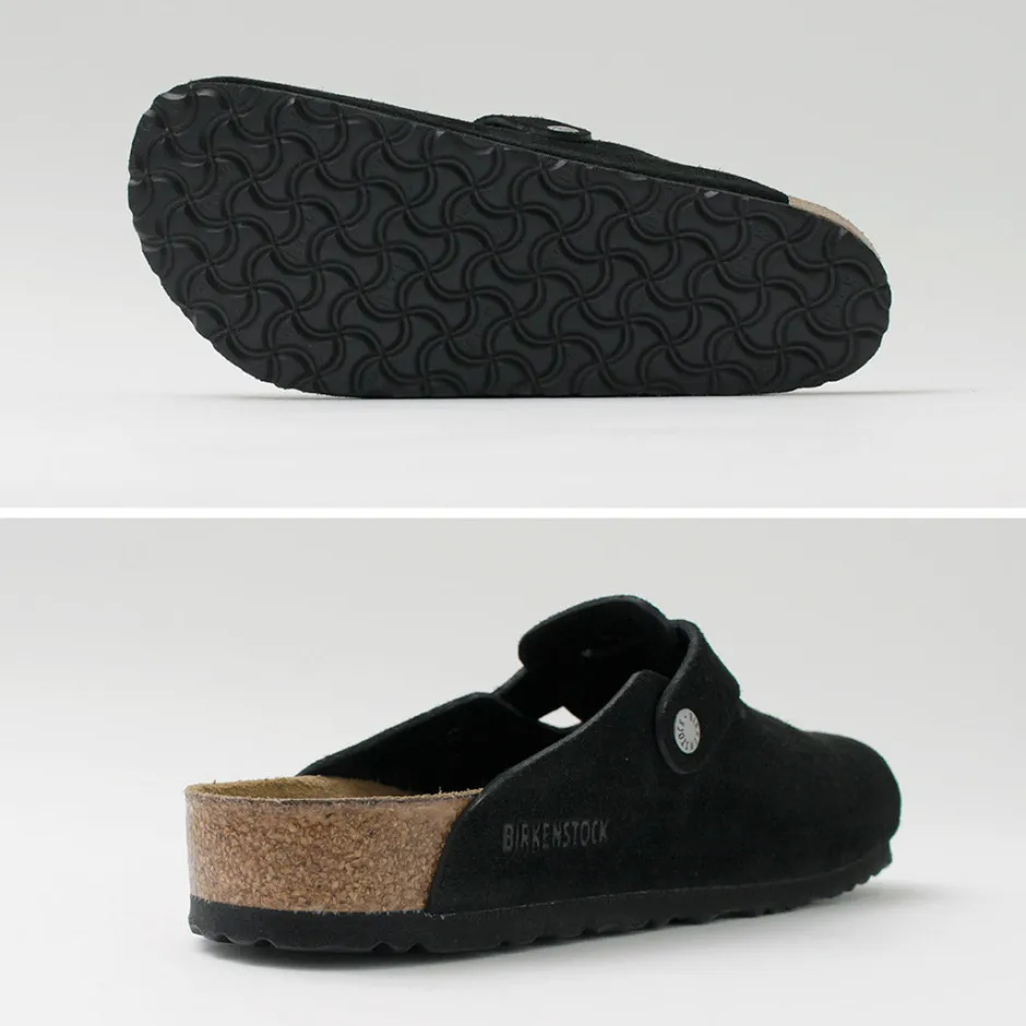 Sandals^BIRKENSTOCK / Boston Suede Leather Sandals black