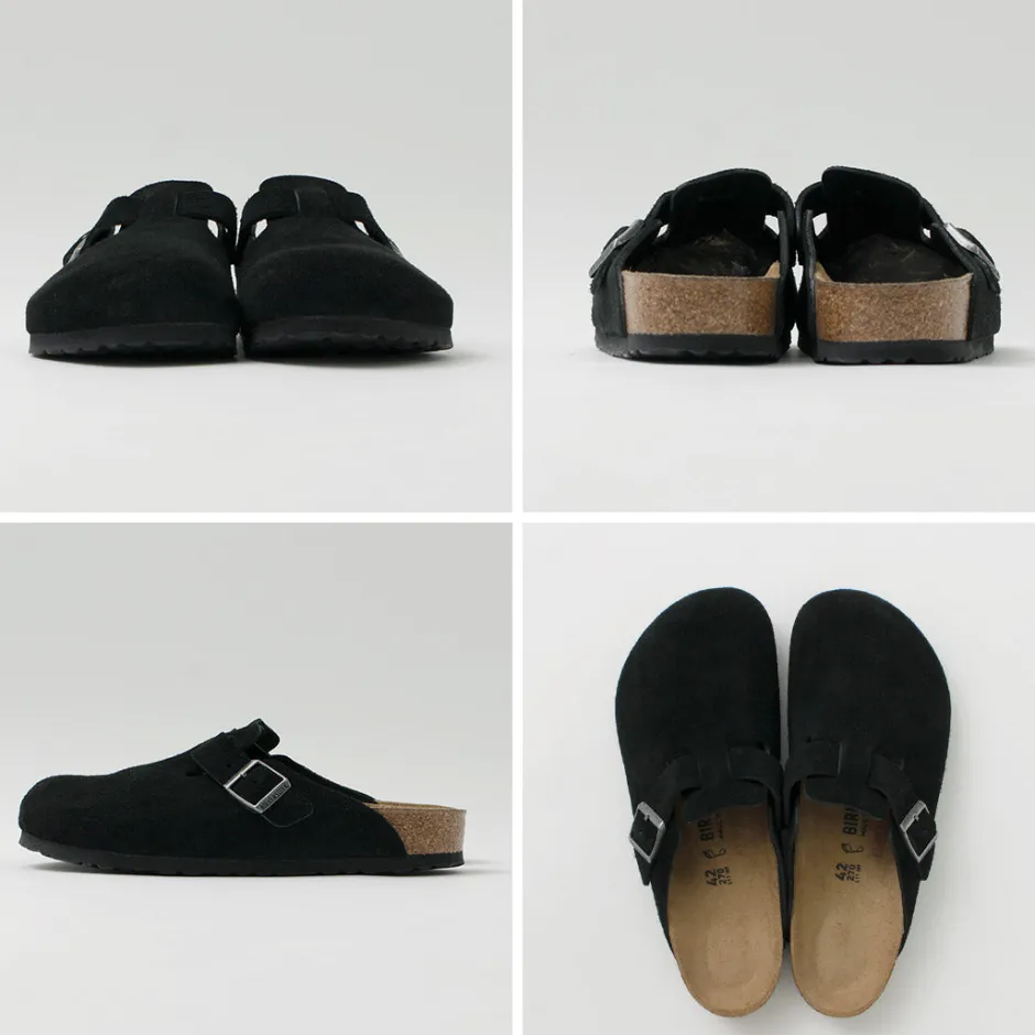 Sandals^BIRKENSTOCK / Boston Suede Leather Sandals black
