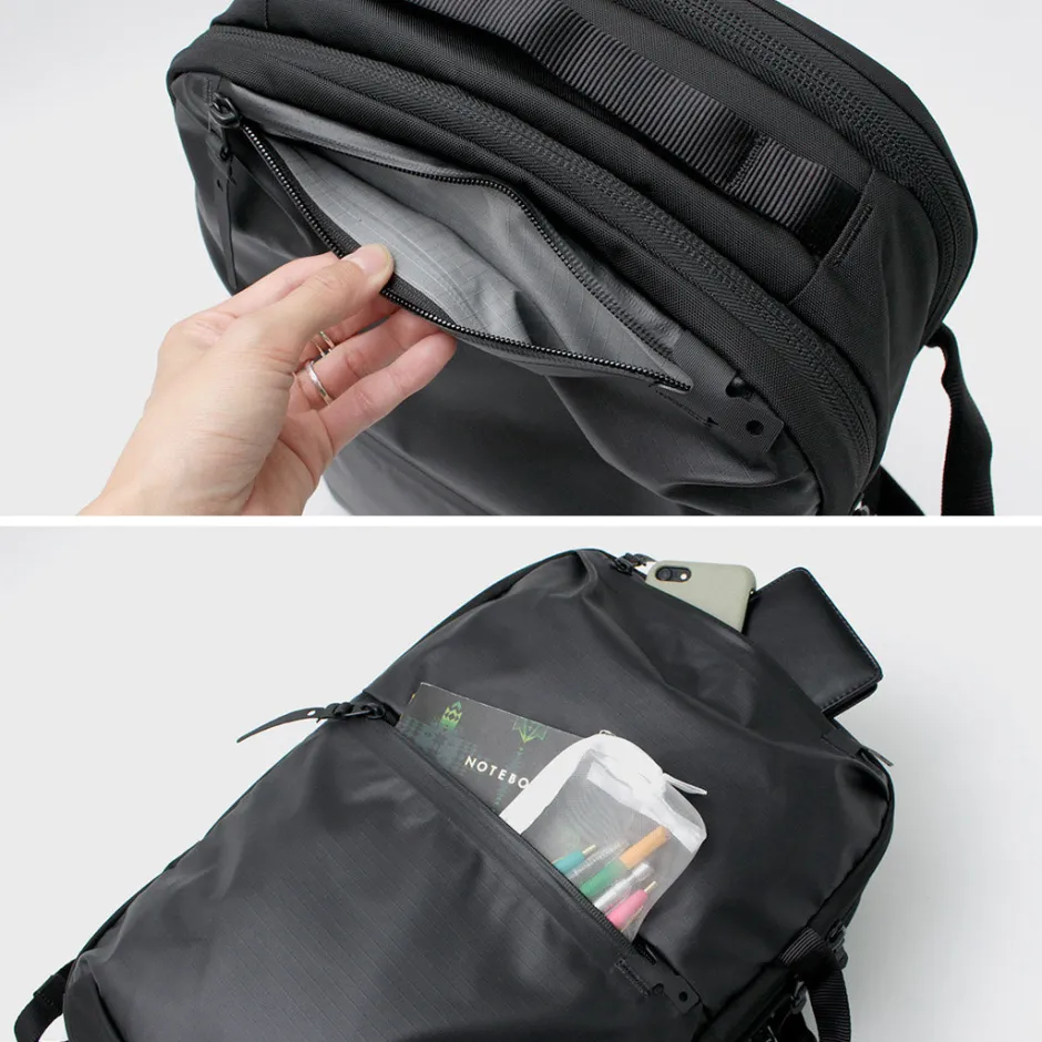 Backpacks^BLACK EMBER / Rectangle 2-way pack black