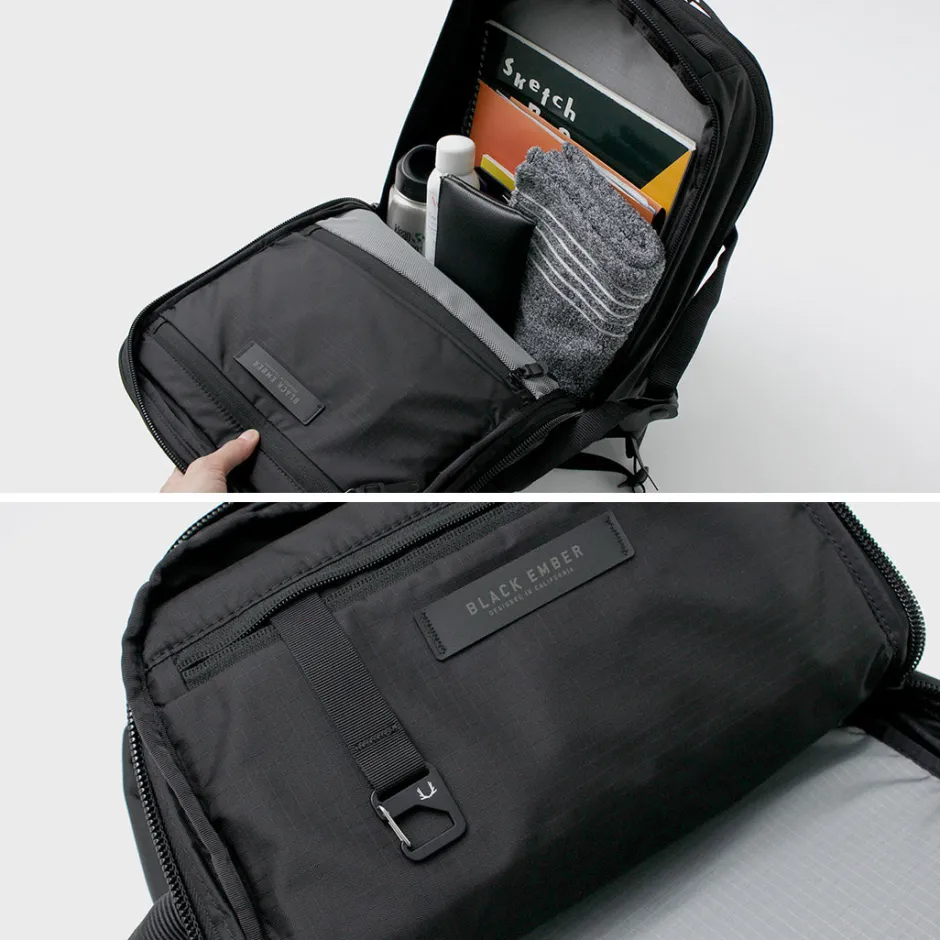 Backpacks^BLACK EMBER / Rectangle 2-way pack black