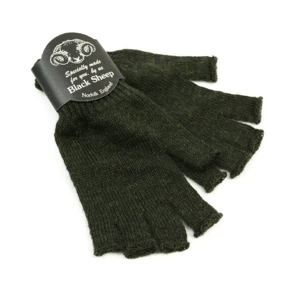 Gloves^BLACK SHEEP / Fingerless knit gloves