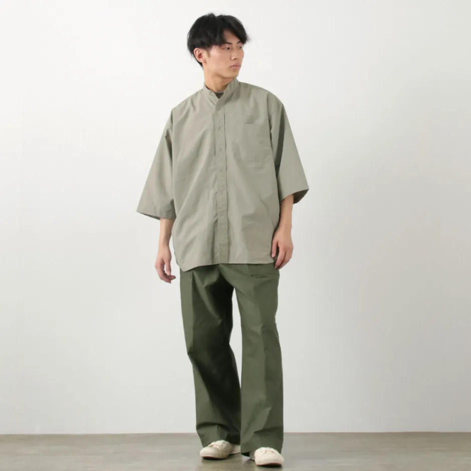 Shirts^BURLAP OUTFITTER / 7/10 Sleeve Band Collar Shirt