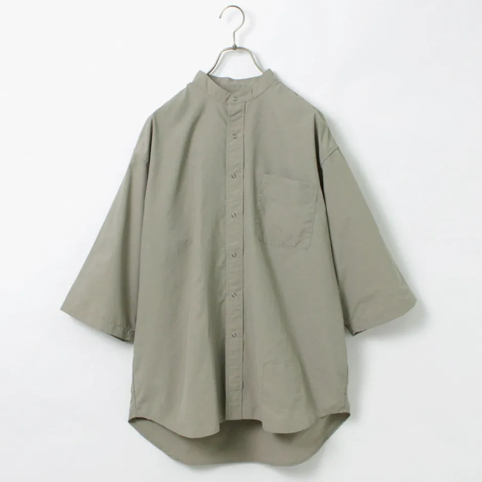 Shirts^BURLAP OUTFITTER / 7/10 Sleeve Band Collar Shirt