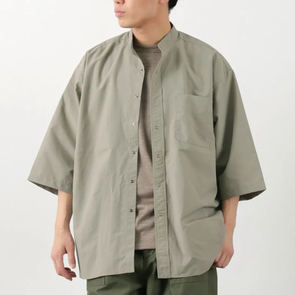 Shirts^BURLAP OUTFITTER / 7/10 Sleeve Band Collar Shirt