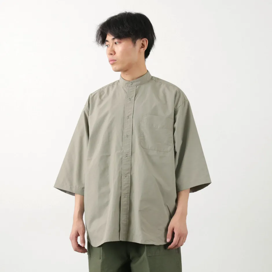 Shirts^BURLAP OUTFITTER / 7/10 Sleeve Band Collar Shirt