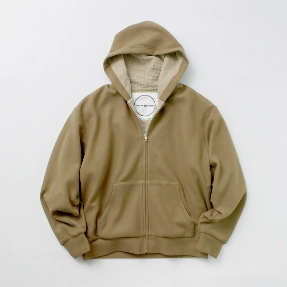 Jackets^BURLAP OUTFITTER / Grid Fleece Lined Zip Hoodie
