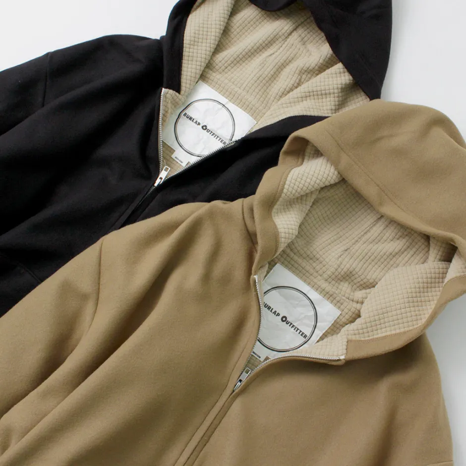 Jackets^BURLAP OUTFITTER / Grid Fleece Lined Zip Hoodie