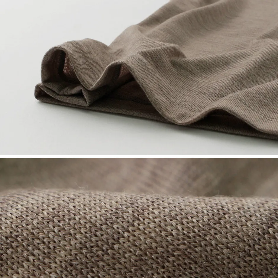 T-Shirts^BURLAP OUTFITTER / Short Sleeve Merino Wool Pocket T-Shirt
