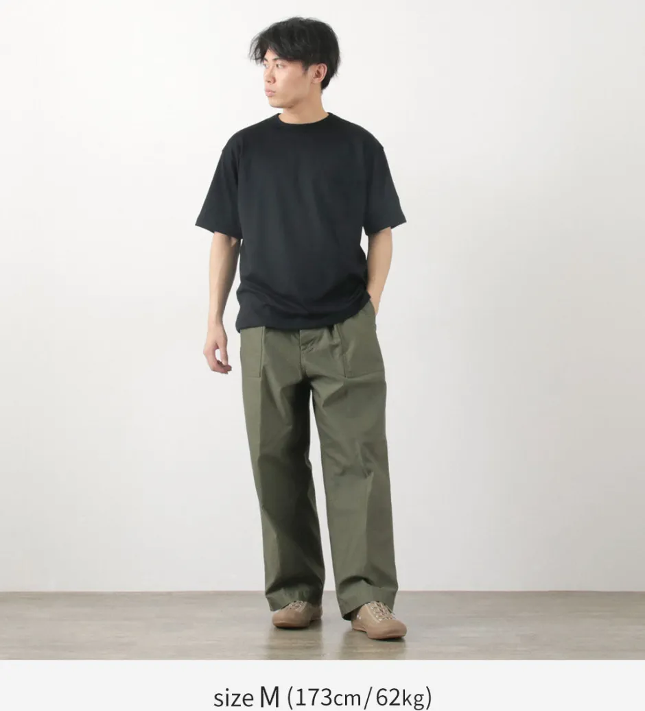 T-Shirts^BURLAP OUTFITTER / Short Sleeve Merino Wool Pocket T-Shirt
