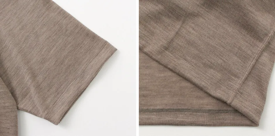 T-Shirts^BURLAP OUTFITTER / Short Sleeve Merino Wool Pocket T-Shirt