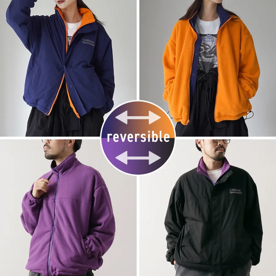 Jackets^CALIFORNIA SPORTSWEAR / Reversible Sports Jacket Nylon