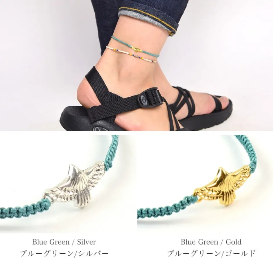 Anklets^CHALISA T.. / Eagle Notching Cord Anklet