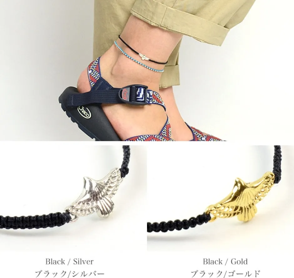 Anklets^CHALISA T.. / Eagle Notching Cord Anklet