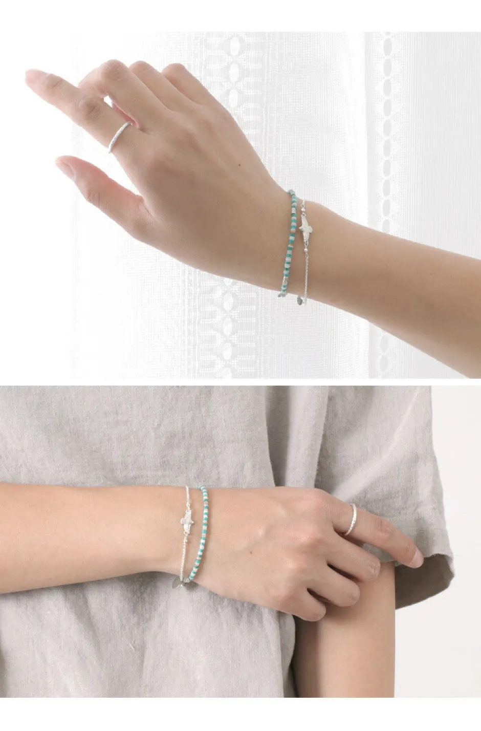 Anklets^CHALISA T.. / Eagle chain bracelet silver