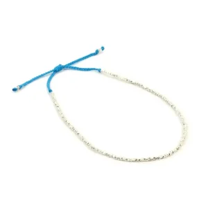Anklets^CHALISA T.. / Karen Silver Beads Single Cord Anklet