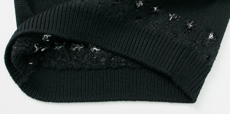 Knits^COOHEM / Nordic Knit Pullover black