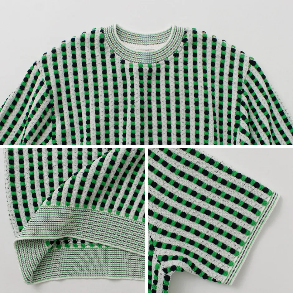 Knits^COOHEM / Retro Wave Knit Pullover