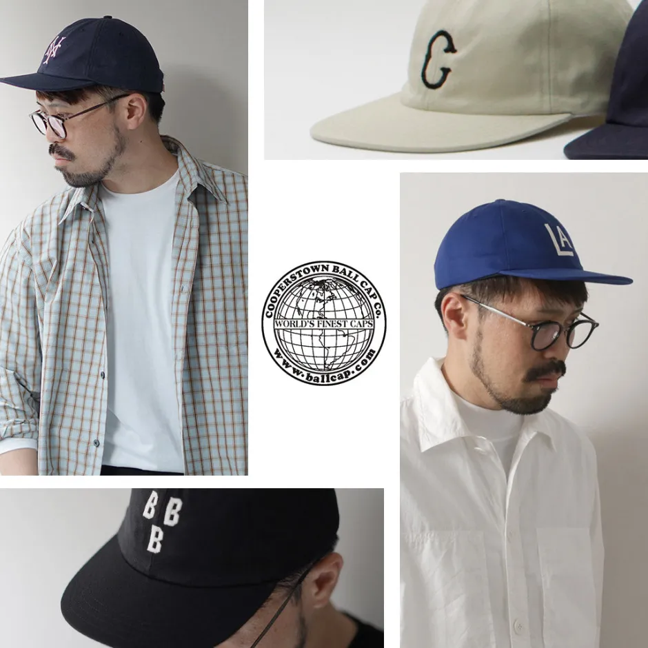Hats^COOPERSTOWN BALL CAP / Cotton Hard Visor Cap