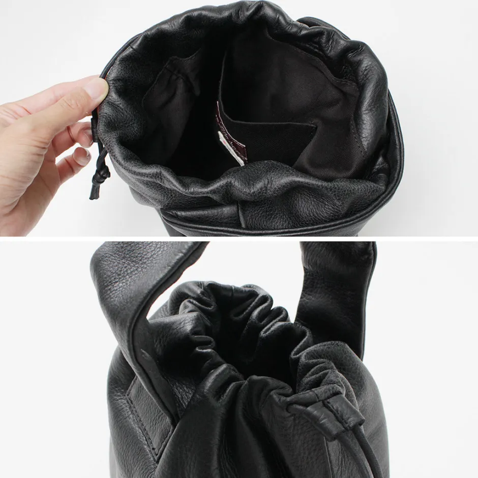 Tote Bags^CREED / Drawstring Tote Cowhide Leather