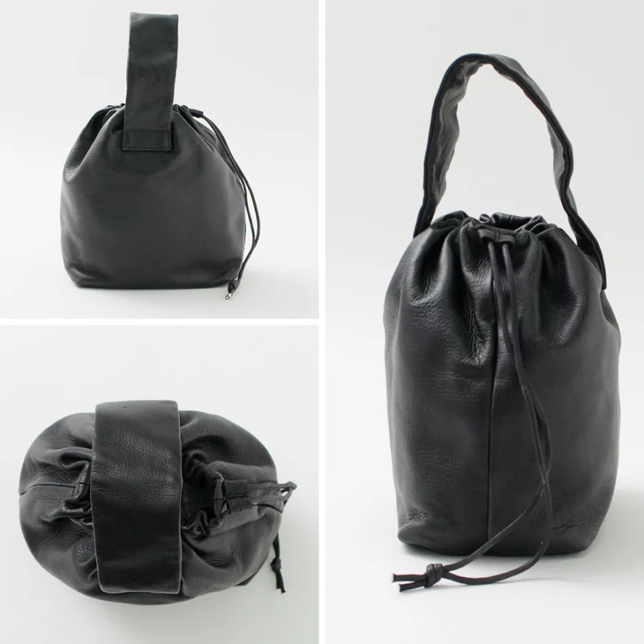 Tote Bags^CREED / Drawstring Tote Cowhide Leather