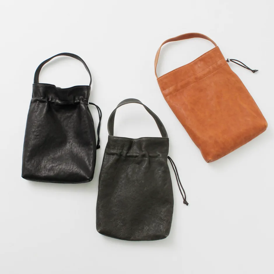 Tote Bags^CREED / Drawstring Tote Horse Leather