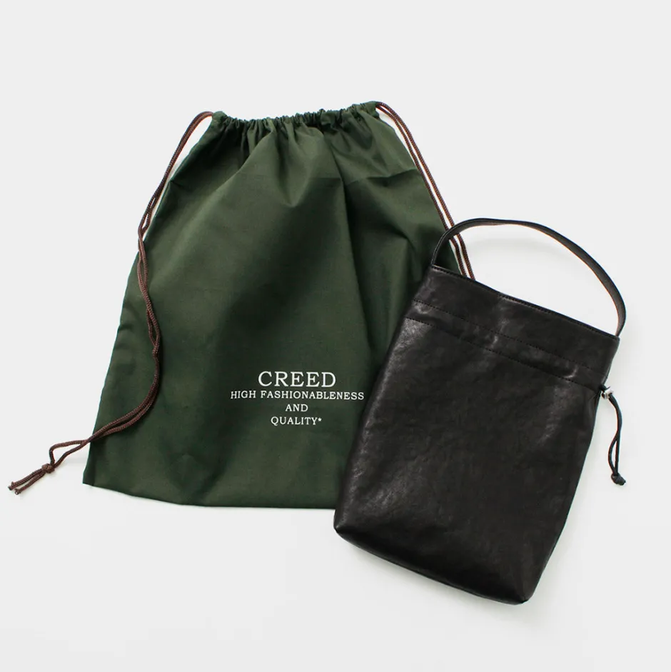 Tote Bags^CREED / Drawstring Tote Horse Leather