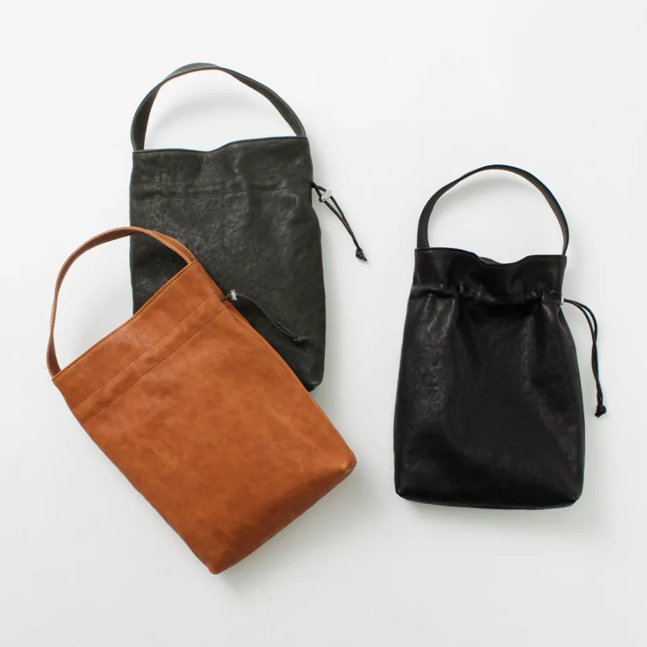 Tote Bags^CREED / Drawstring Tote Horse Leather