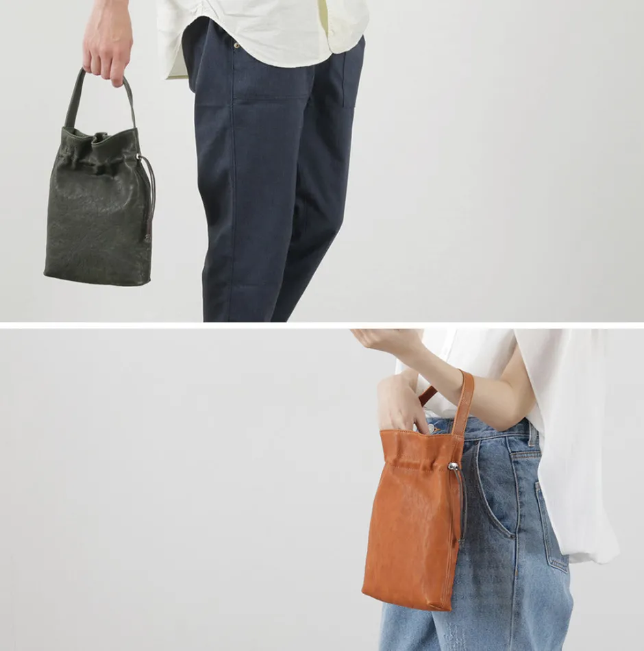 Tote Bags^CREED / Drawstring Tote Horse Leather