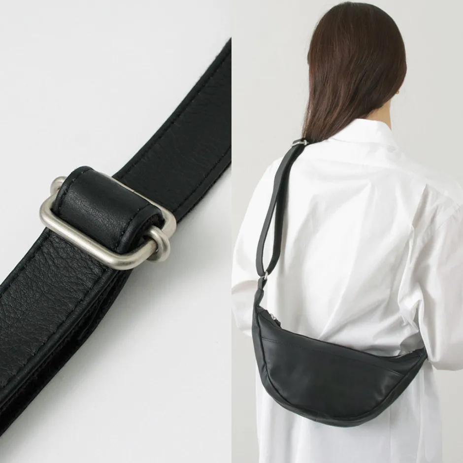 Shoulder Bags^CREED / Leather Shoulder Bag black