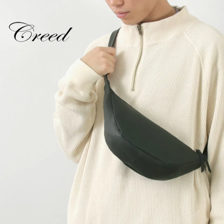 Shoulder Bags^CREED / Leather Shoulder Bag black