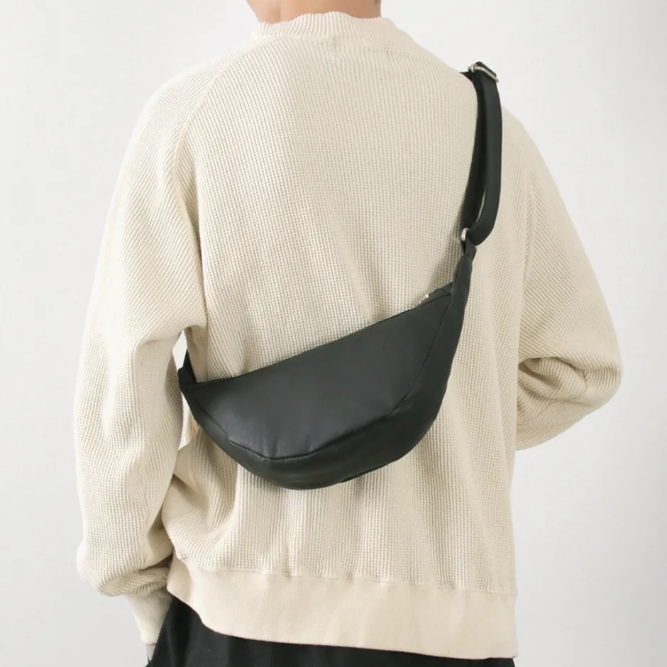 Shoulder Bags^CREED / Leather Shoulder Bag black