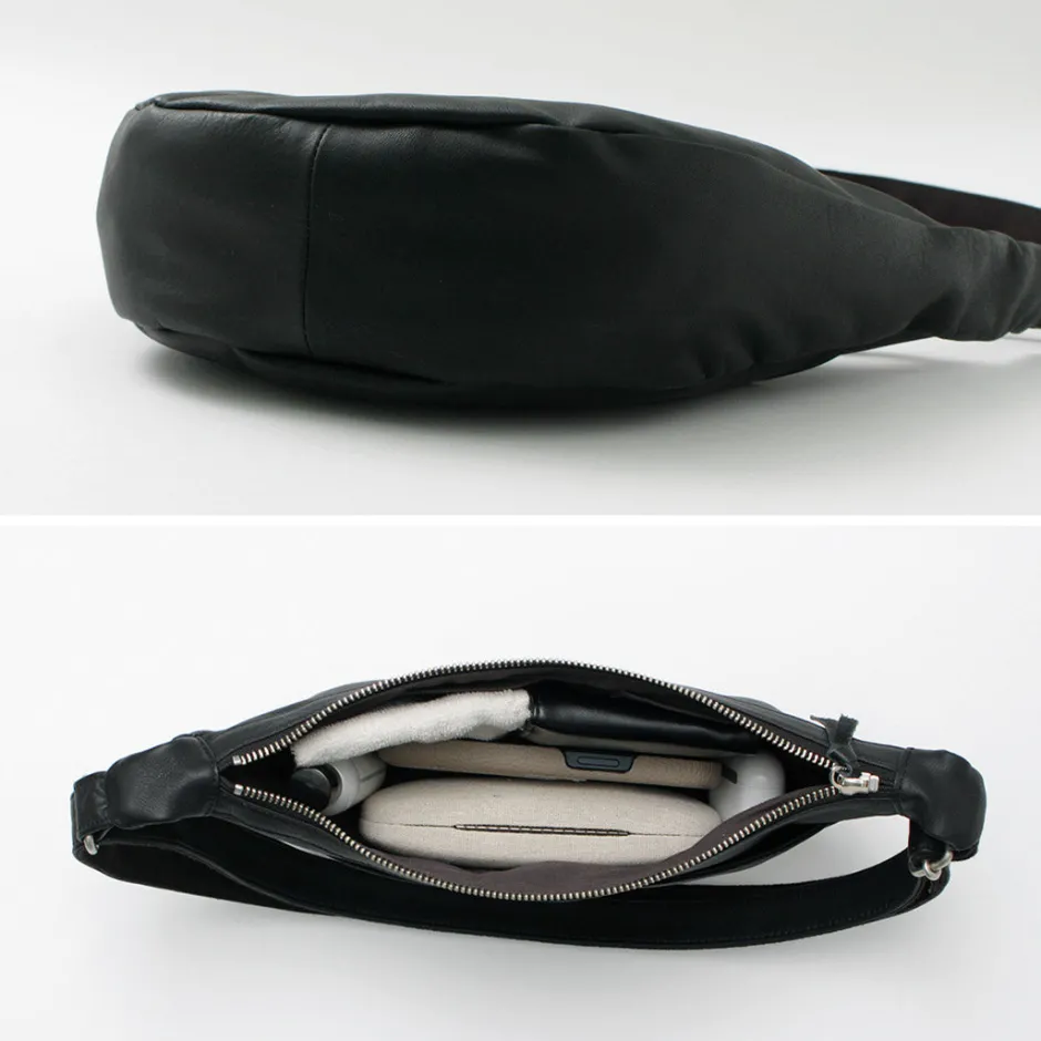 Shoulder Bags^CREED / Leather Shoulder Bag black