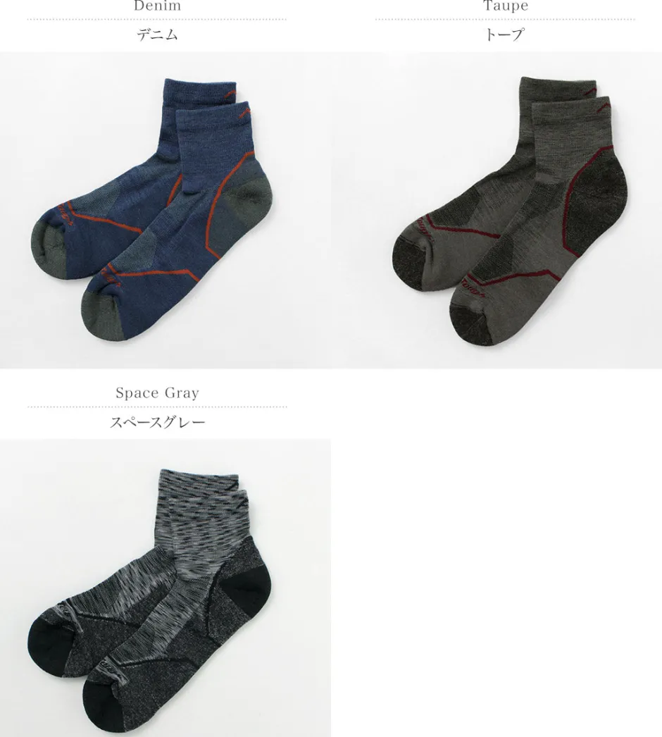 Socks^DARN TOUGH / Light Hiker 1/4 Sock Lightweight Cushion