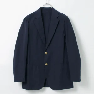 Jackets^D.C.WHITE / Cotton Linen Summer Blazer navy