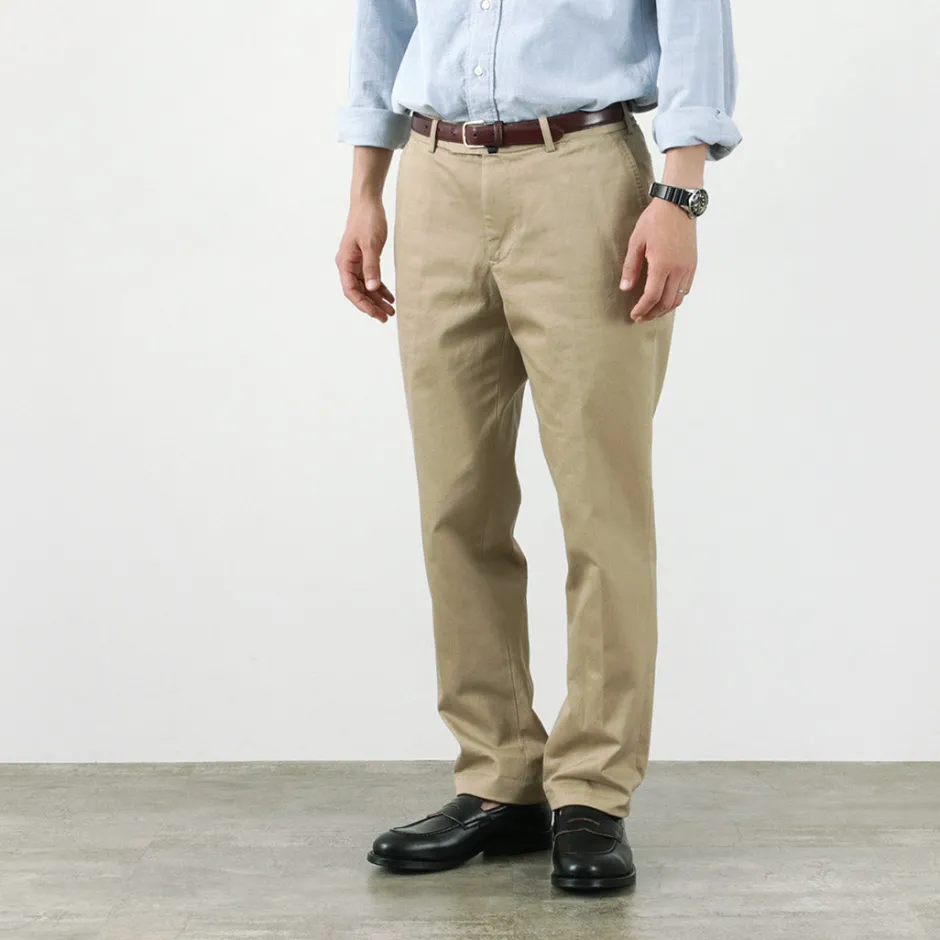 Work Pants & Chinos^D.C.WHITE / Cotton twill regular silhouette chinos