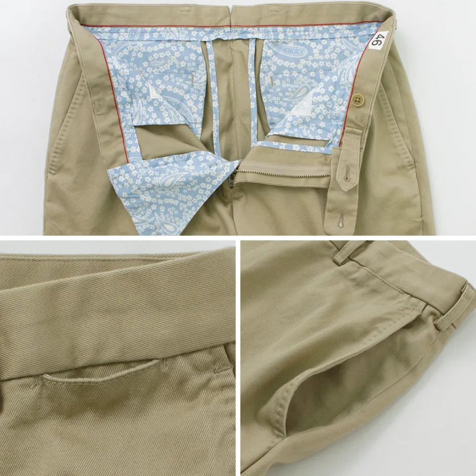 Work Pants & Chinos^D.C.WHITE / Cotton twill regular silhouette chinos