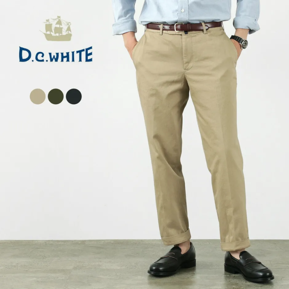 Work Pants & Chinos^D.C.WHITE / Cotton twill regular silhouette chinos