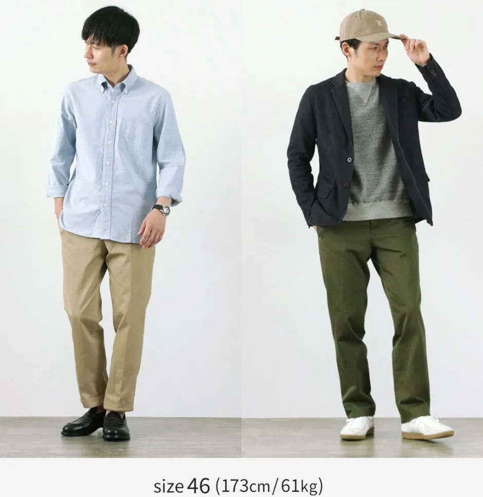 Work Pants & Chinos^D.C.WHITE / Cotton twill regular silhouette chinos