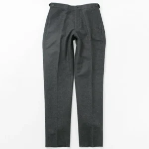 Trousers^D.C.WHITE / Wool Melton Tapered Trousers gray