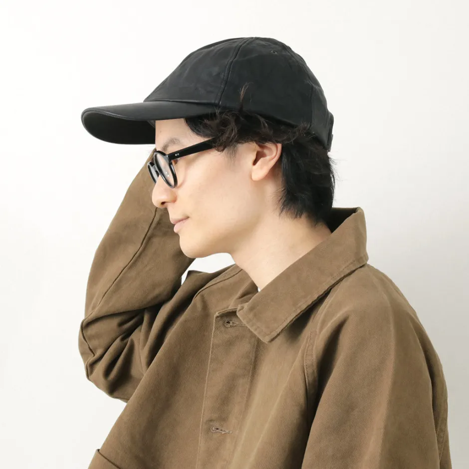 Hats^DECHO / Leather Ball Cap black