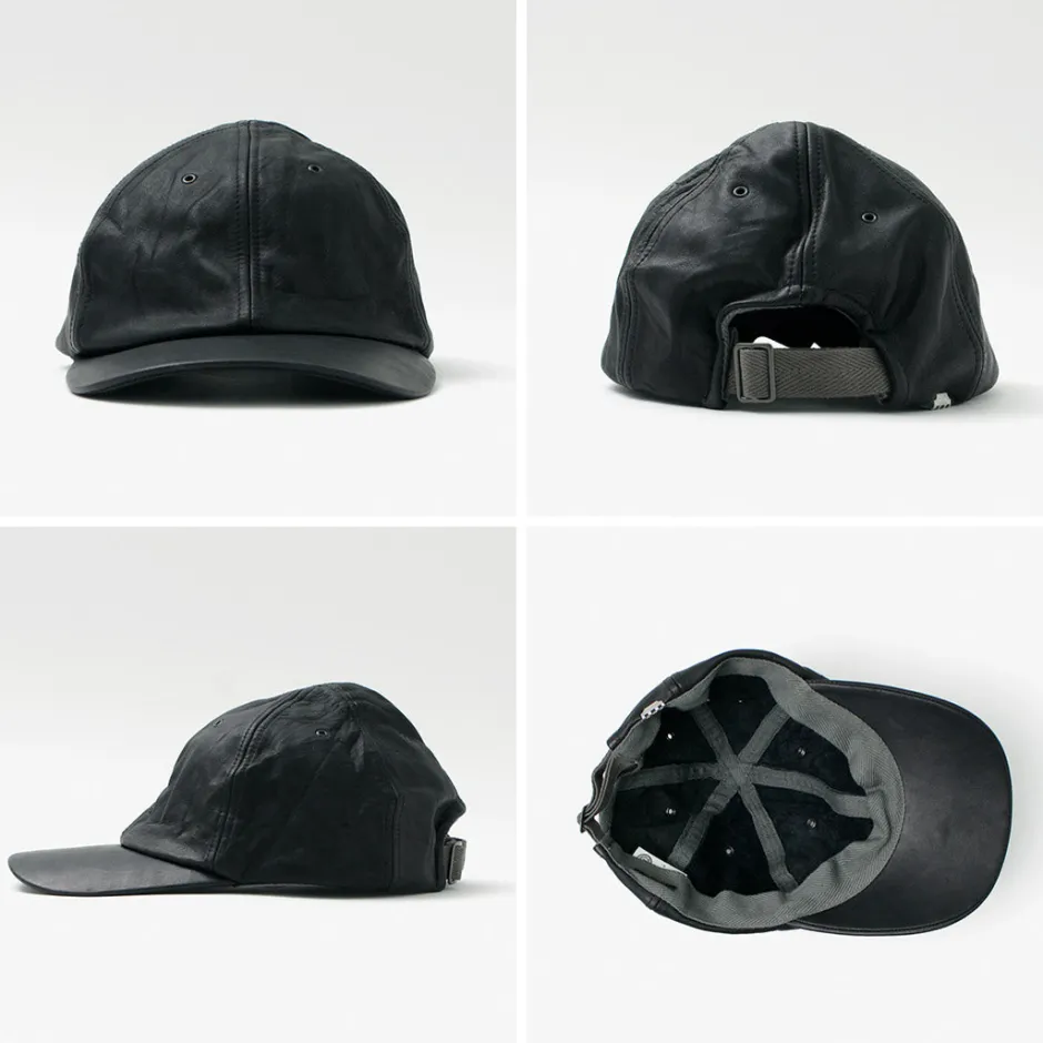 Hats^DECHO / Leather Ball Cap black