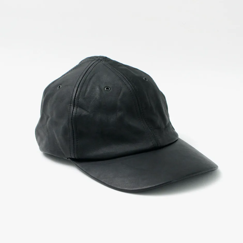 Hats^DECHO / Leather Ball Cap black